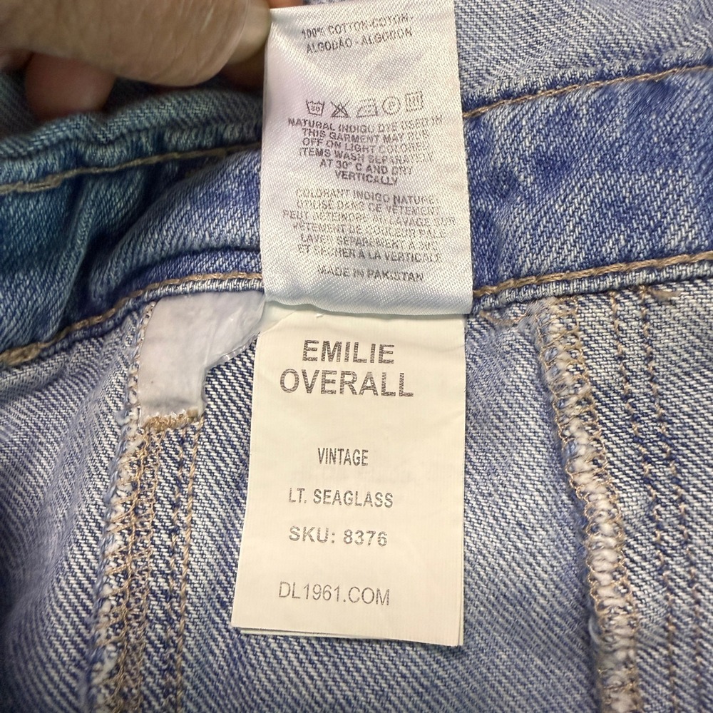 DL1961 Light Blue Women Jeans Overalls - Picture 8 of 9